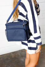 Load image into Gallery viewer, Navy Blue Insulated Cooler Box
