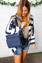 Load image into Gallery viewer, Navy Blue Insulated Cooler Box
