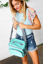 Load image into Gallery viewer, Seafoam &amp; Gray Insulated Cooler Box
