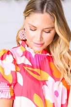 Load image into Gallery viewer, Blush Crochet Carved Disc Dangle Earrings
