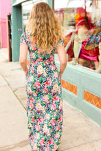 Load image into Gallery viewer, Make Your Day Pink &amp; Green Floral Print Maxi Dress
