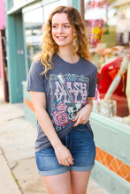 Load image into Gallery viewer, Grey Cotton NASHVILLE Tennessee Graphic Tee
