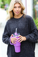 Load image into Gallery viewer, Magenta Insulated 38oz. Tumbler with Straw
