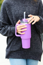 Load image into Gallery viewer, Magenta Insulated 38oz. Tumbler with Straw
