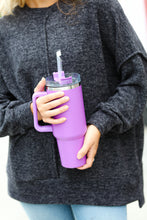 Load image into Gallery viewer, Magenta Insulated 38oz. Tumbler with Straw
