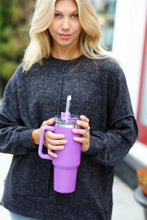 Load image into Gallery viewer, Magenta Insulated 38oz. Tumbler with Straw
