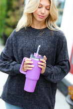 Load image into Gallery viewer, Magenta Insulated 38oz. Tumbler with Straw
