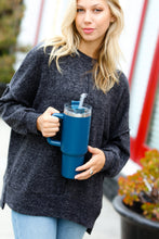 Load image into Gallery viewer, Navy Insulated 38oz. Tumbler with Straw
