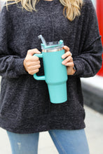 Load image into Gallery viewer, Sea Foam Insulated 38oz. Tumbler with Straw

