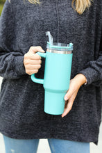 Load image into Gallery viewer, Sea Foam Insulated 38oz. Tumbler with Straw
