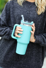 Load image into Gallery viewer, Sea Foam Insulated 38oz. Tumbler with Straw
