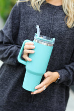 Load image into Gallery viewer, Sea Foam Insulated 38oz. Tumbler with Straw
