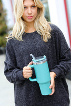 Load image into Gallery viewer, Sea Foam Insulated 38oz. Tumbler with Straw
