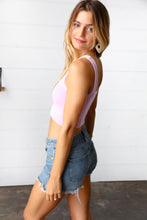 Load image into Gallery viewer, Lilac Washed Rib Cropped Square Neck Tank
