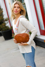 Load image into Gallery viewer, Stay Awhile Camel Vegan Checker Fashion Purse
