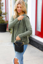 Load image into Gallery viewer, Black Vegan Leather Two Pocket Mini Cross Body
