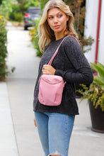 Load image into Gallery viewer, Pink Vegan Leather Small Cross Body Bag

