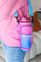 Load image into Gallery viewer, Ombre Purple Neoprene Crossbody Water Bottle Carrier Bag
