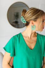 Load image into Gallery viewer, St Patrick's Day Shamrock Hair Claw

