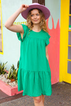 Load image into Gallery viewer, St. Patrick Green High Yoke Poplin Dress
