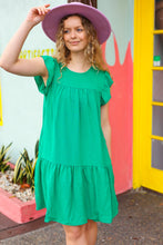 Load image into Gallery viewer, St. Patrick Green High Yoke Poplin Dress
