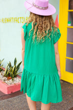 Load image into Gallery viewer, St. Patrick Green High Yoke Poplin Dress
