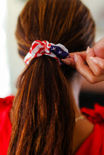 Load image into Gallery viewer, American Flag Satin Scrunchie
