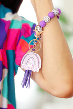 Load image into Gallery viewer, Lavender &quot;Mama&quot; Bauble Wristlet Tassel Keychain
