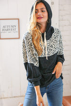 Load image into Gallery viewer, Aztec Jacquard Hacci Outseam Sweater Hoodie
