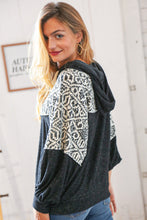 Load image into Gallery viewer, Aztec Jacquard Hacci Outseam Sweater Hoodie
