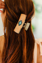 Load image into Gallery viewer, Taupe Southwestern Print Hair Claw
