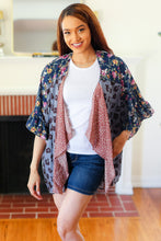 Load image into Gallery viewer, Seize The Day Animal &amp; Floral Print Color Block Kimono
