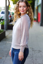 Load image into Gallery viewer, On Your Way Camel Ribbed Mock Neck Puff Sleeve Top
