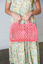 Load image into Gallery viewer, Coral Retro Capri Waterproof Jelly Beach Tote
