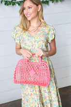 Load image into Gallery viewer, Coral Retro Capri Waterproof Jelly Beach Tote
