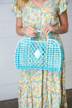 Load image into Gallery viewer, Capri Blue Retro Waterproof Jelly Beach Tote
