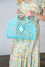 Load image into Gallery viewer, Capri Blue Retro Waterproof Jelly Beach Tote
