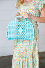 Load image into Gallery viewer, Capri Blue Retro Waterproof Jelly Beach Tote
