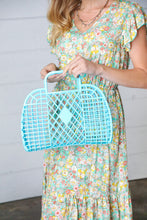 Load image into Gallery viewer, Capri Blue Retro Waterproof Jelly Beach Tote
