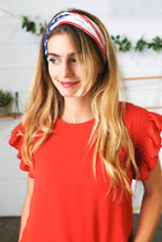 Load image into Gallery viewer, American Themed Knit Twist Headband
