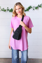 Load image into Gallery viewer, Black Corduroy Sling Crossbody Bag
