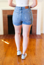 Load image into Gallery viewer, Judy Blue Casual Glam High Rise Rhinestone Embellished Denim Shorts

