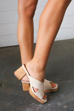 Load image into Gallery viewer, Bone Chandra Faux Leather Cork Platform Sandals
