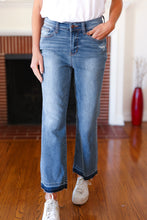 Load image into Gallery viewer, Judy Blue Medium Wash Release Hem Cropped Bootcut Jeans
