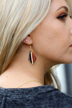 Load image into Gallery viewer, Multicolor Wood &amp; Resin Geometric Drop Earrings
