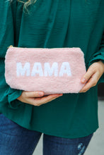 Load image into Gallery viewer, Blush "Mama" Sherpa Zipper Bag
