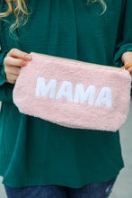 Load image into Gallery viewer, Blush "Mama" Sherpa Zipper Bag
