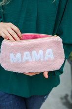 Load image into Gallery viewer, Blush "Mama" Sherpa Zipper Bag
