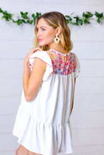 Load image into Gallery viewer, Raffia Braided Double Triangle Earrings
