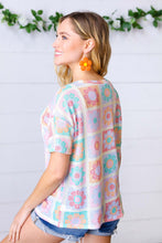 Load image into Gallery viewer, Creamsicle Handwoven Straw Flower Dangle Earrings

